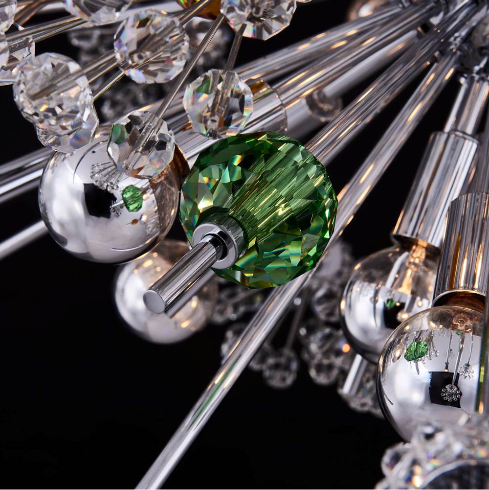 Allegri By Kalco Lighting 11635-010-FRMULTI Chrome Constellation Colorata 47-in 30 Light Socket Chrome/constellation Colorata Chandelier Image 4