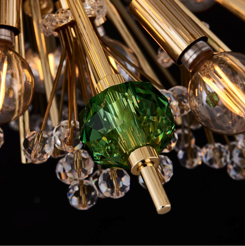 Allegri By Kalco Lighting 11635-018-FRMULTI 18K Gold Constellation Colorata 47-in 30 Light Socket 18k Gold/constellation Colorata Chandelier Image 4