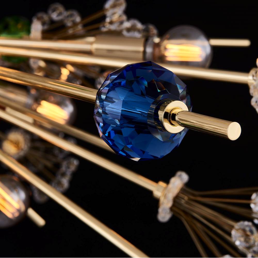 Allegri By Kalco Lighting 11635-018-FRMULTI 18K Gold Constellation Colorata 47-in 30 Light Socket 18k Gold/constellation Colorata Chandelier Image 2