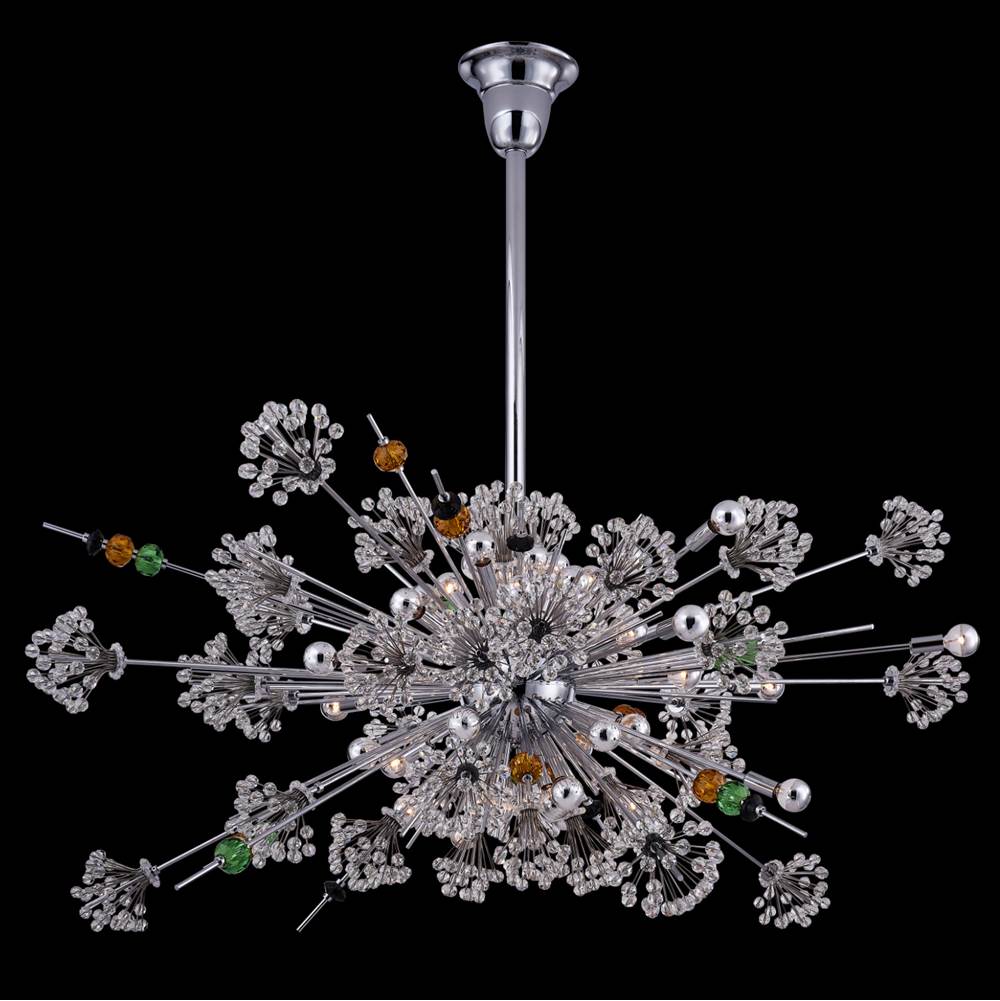 Allegri By Kalco Lighting 11636-010-FRMULTI Chrome Constellation Colorata 60-in 46 Light Socket Chrome/constellation Colorata Chandelier Image 1