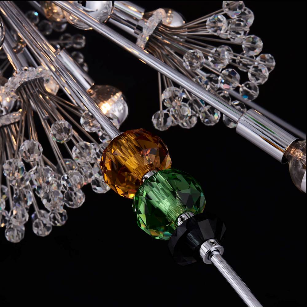 Allegri By Kalco Lighting 11636-010-FRMULTI Chrome Constellation Colorata 60-in 46 Light Socket Chrome/constellation Colorata Chandelier Image 3