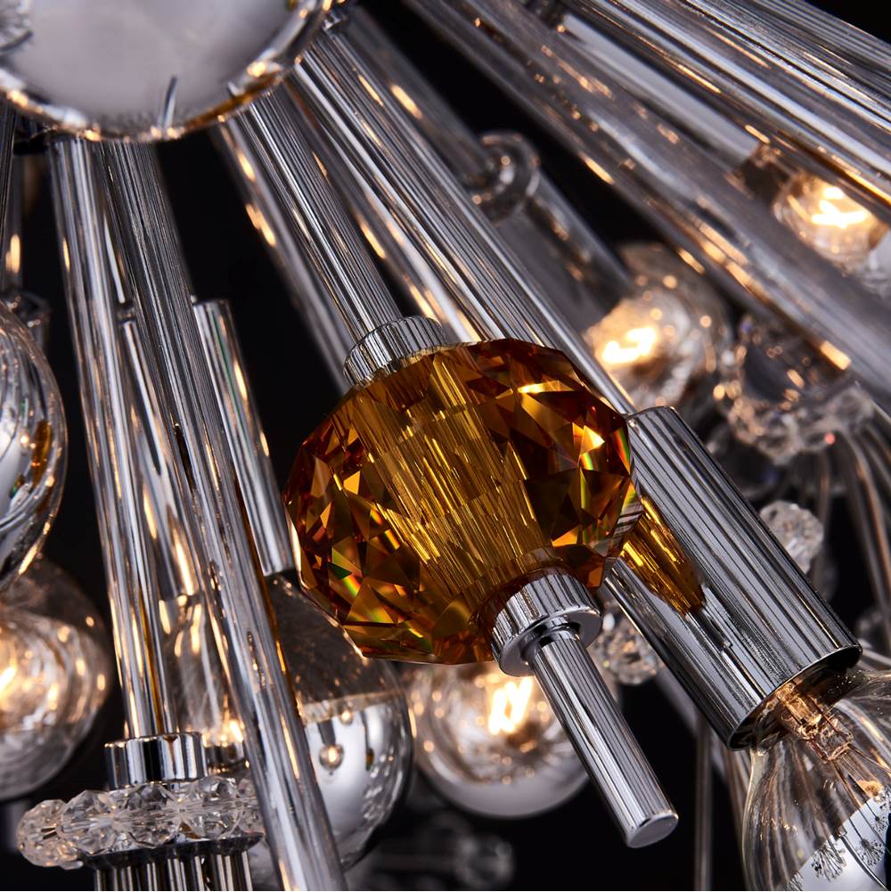 Allegri By Kalco Lighting 11636-010-FRMULTI Chrome Constellation Colorata 60-in 46 Light Socket Chrome/constellation Colorata Chandelier Image 2