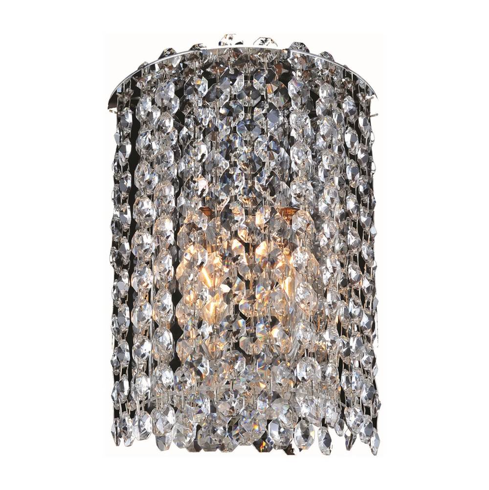 Allegri By Kalco Lighting Milieu Metro Milieu Metro 9-in 1 Light Socket Chrome/clear Wall Sconce