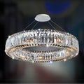 Allegri By Kalco Lighting Rondelle 26-in 9 Light Socket Chrome/clear Chandelier