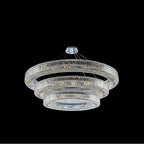 Allegri By Kalco Lighting 11714-010-FR001 Chrome Rondelle 60-in 48 Light Socket Chrome/clear Tiered Chandelier Image 1