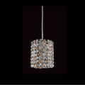 Allegri By Kalco Lighting Milieu Mini Pendant Milieu Mini Pendant 5.5-in 1 Light Socket Chrome/topaz Pendant