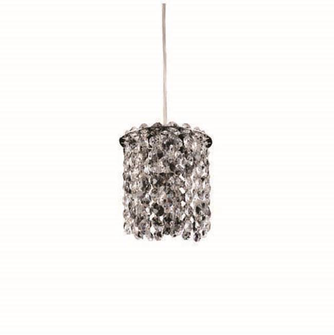 Allegri By Kalco Lighting 11760-010-FR001 Chrome Milieu Mini Pendant 5.5-in 1 Light Socket Chrome/clear Pendant Image 1