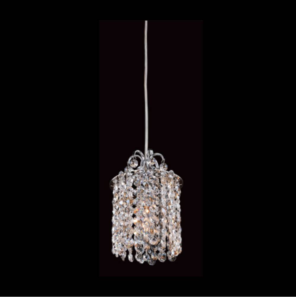 Allegri By Kalco Lighting Milieu Mini Pendant Milieu Mini Pendant 6-in 2 Light Socket Chrome/lt.peridot Pendant
