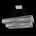 Allegri By Kalco Lighting Baguette 43-in 26 Light Socket Chrome/clear Tiered Chandelier
