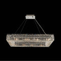 Allegri By Kalco Lighting Baguette 29-in 12 Light Socket Chrome/clear Linear Pendant