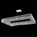Allegri By Kalco Lighting Baguette 43-in 14 Light Socket Chrome/clear Linear Pendant