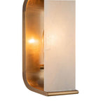 Alora Lighting WV327010VBAR Vintage Brass,Alabaster Abbott 10-in Vintage Brass/alabaster 1 Light Wall/vanity Image 2