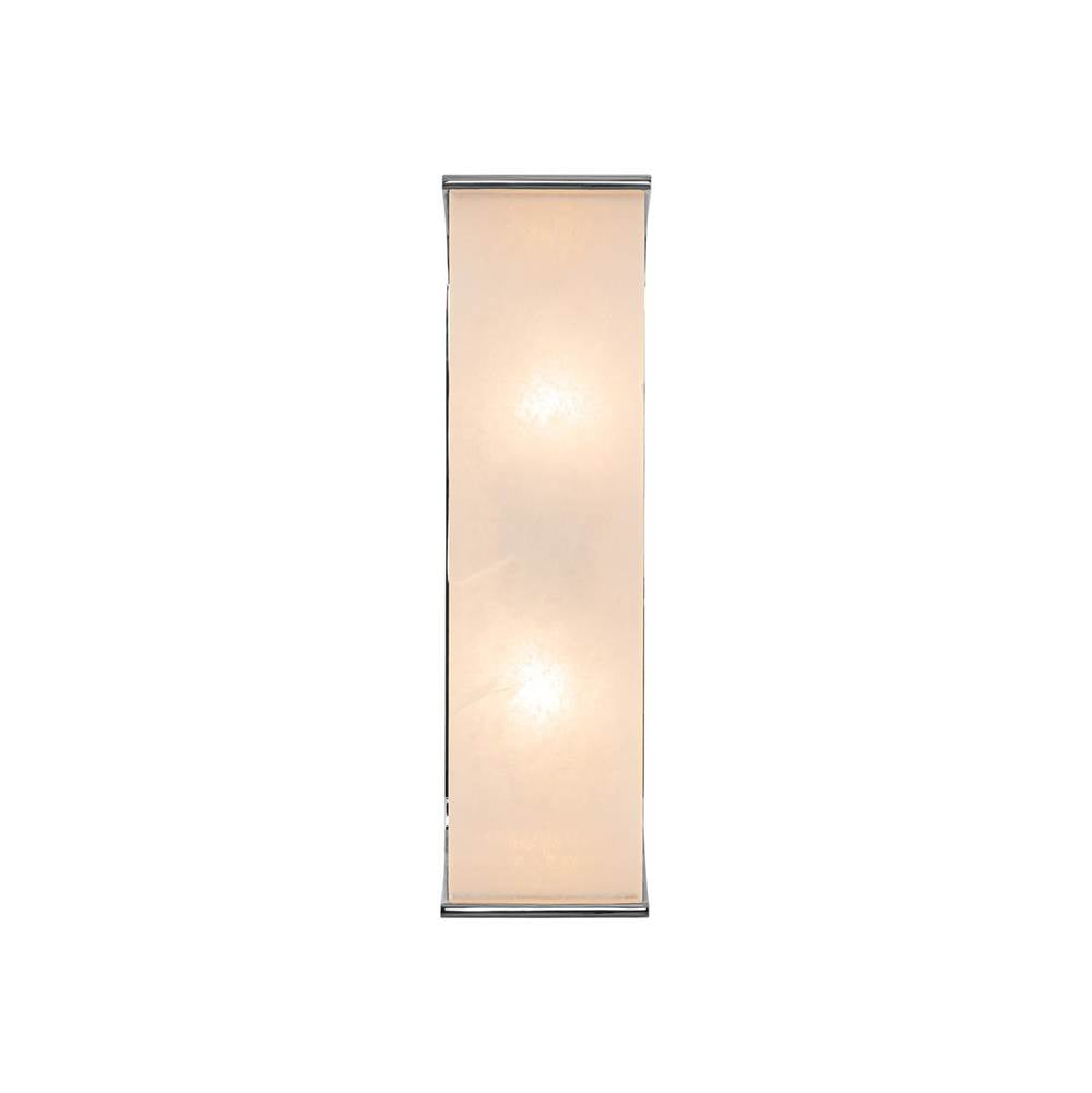 Alora Lighting Abbott 15-in Polished Nickel/alabaster 2 Lights Wall/vanity