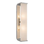 Alora Lighting Abbott 19-in Polished Nickel/alabaster 2 Lights Wall/vanity