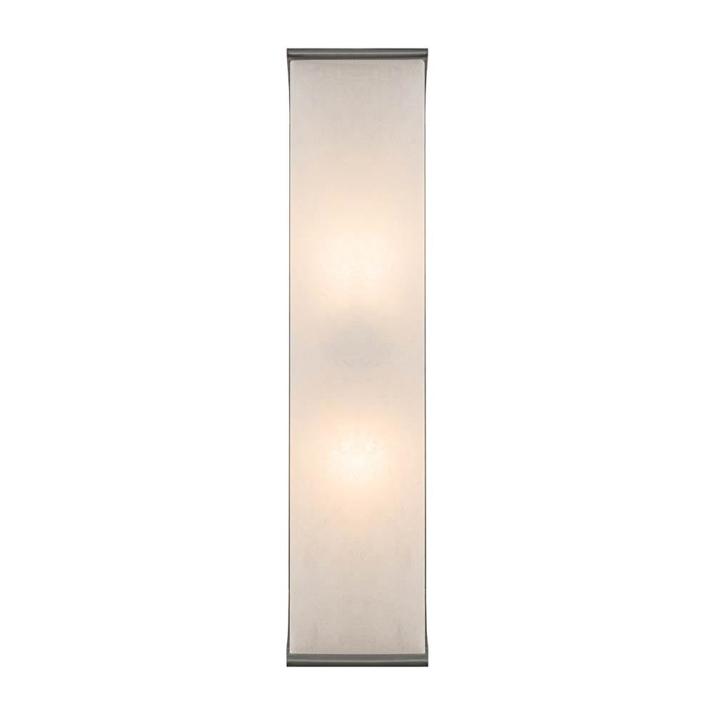 Alora Lighting Abbott 19-in Polished Nickel/alabaster 2 Lights Wall/vanity
