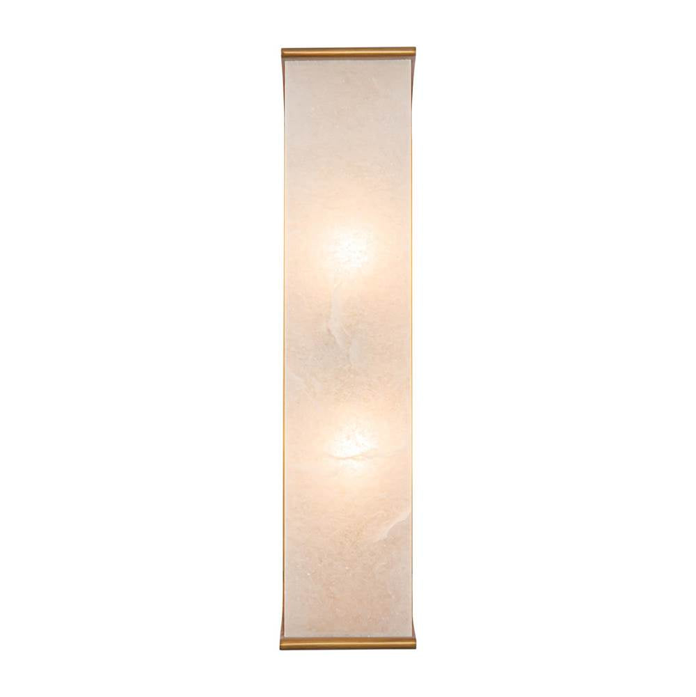 Alora Lighting Abbott 19-in Polished Nickel/alabaster 2 Lights Wall/vanity