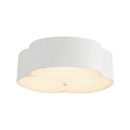 Alora Lighting FM566314AW Antique White Adella 14-in Antique White Socket Flush Mount Image 1
