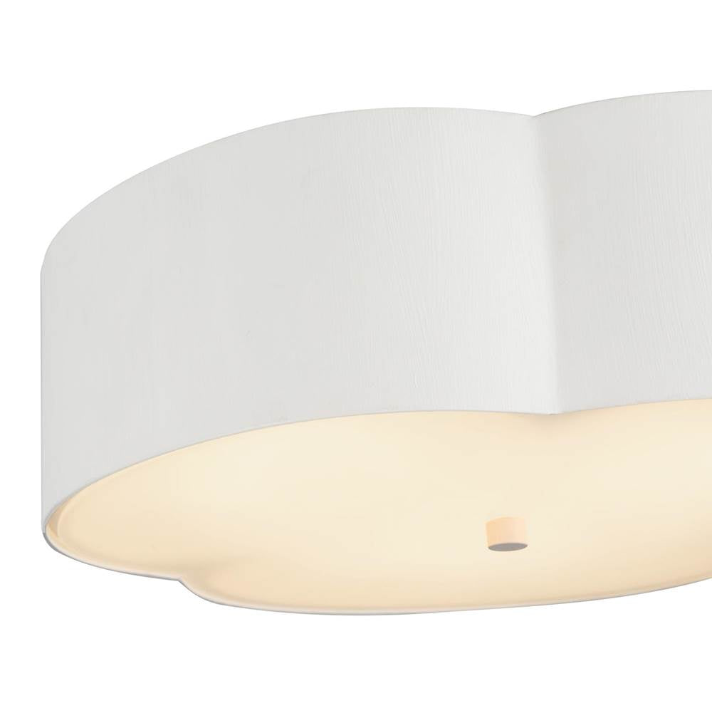 Alora Lighting FM566314AW Antique White Adella 14-in Antique White Socket Flush Mount Image 2