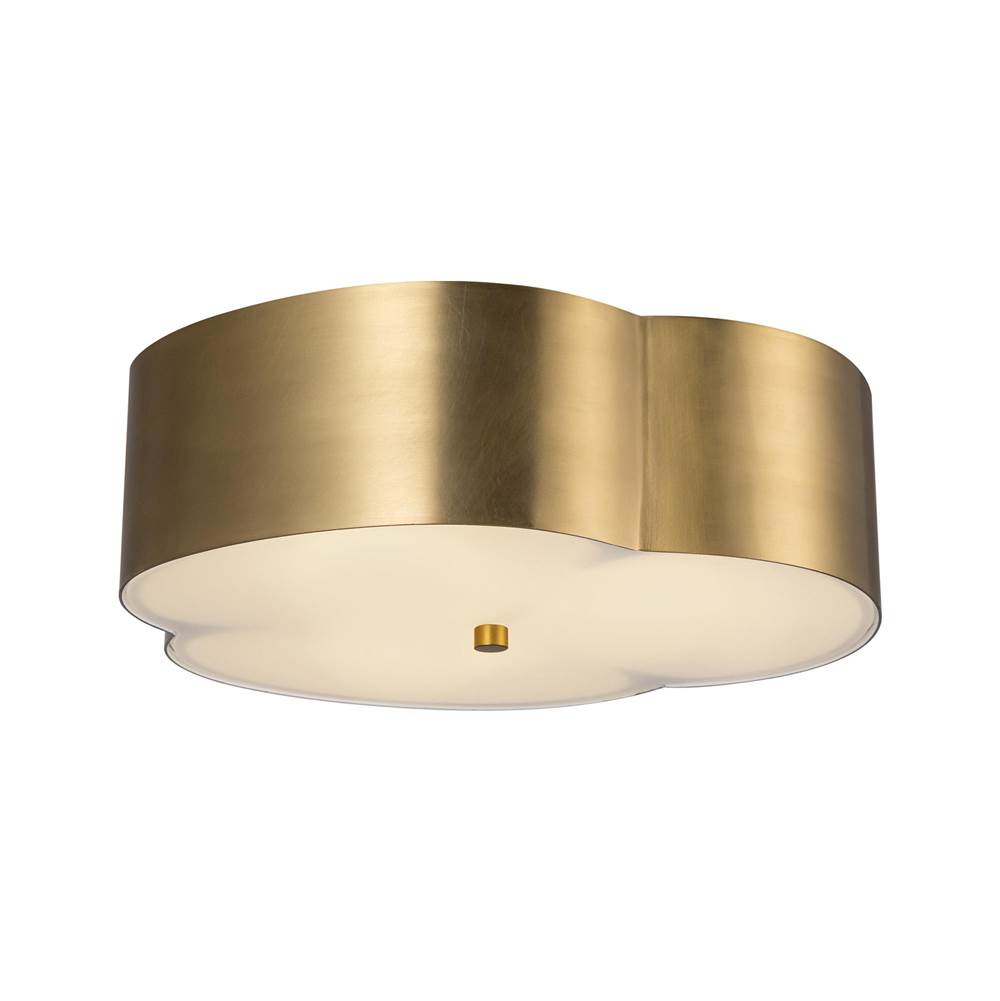 Alora Lighting FM566314BG Brushed Gold Adella 14-in Brushed Gold Socket Flush Mount Image 4