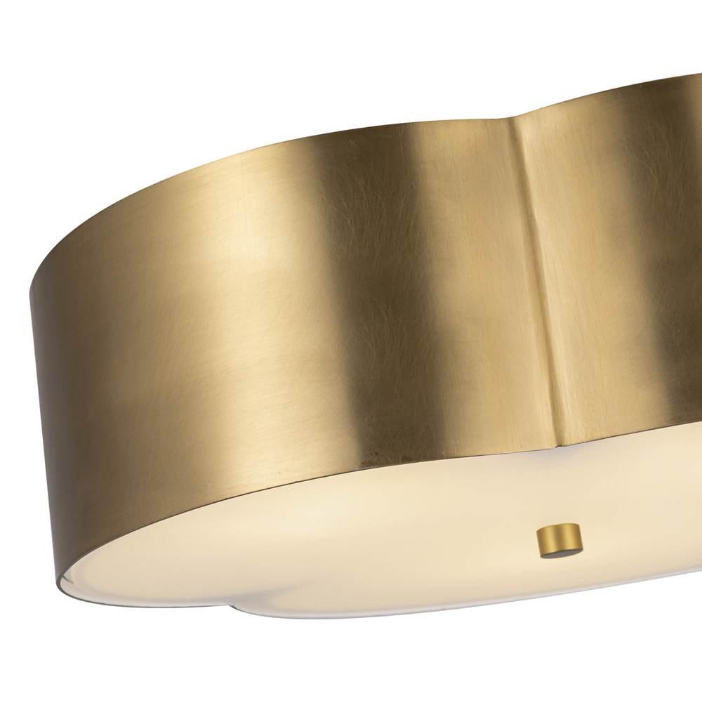 Alora Lighting FM566314BG Brushed Gold Adella 14-in Brushed Gold Socket Flush Mount Image 3