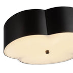 Alora Lighting FM566314MB Matte Black Adella 14-in Matte Black Socket Flush Mount Image 2