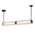 Alora Lighting LP374247UBCR-UNV Urban Bronze,Ribbed Glass Alai 47-in Urban Bronze/ribbed Glass Led Linear Pendant Image 1