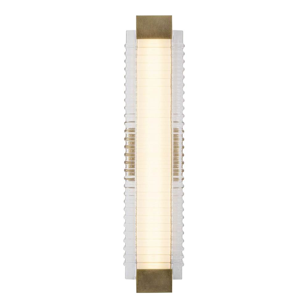 Alora Lighting Alai 25-in Urban Bronze/ribbed Glass Led Wall Vanity