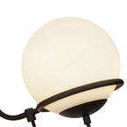 Alora Lighting CH458323MBOP Matte Black,Opal Glass Alba 23-in Matte Black/opal Glass 3 Lights Chandelier Image 3