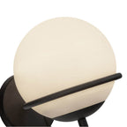 Alora Lighting WV458107MBOP Matte Black,Opal Glass Alba 7-in Matte Black/opal Glass 1 Light Wall Vanity Image 2