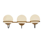 Alora Lighting WV458324AGOP Aged Gold,Opal Glass Alba 24-in Aged Brass/opal Glass 3 Lights Wall Vanity Image 4