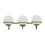 Alora Lighting WV458324AGOP Aged Gold,Opal Glass Alba 24-in Aged Brass/opal Glass 3 Lights Wall Vanity Image 3