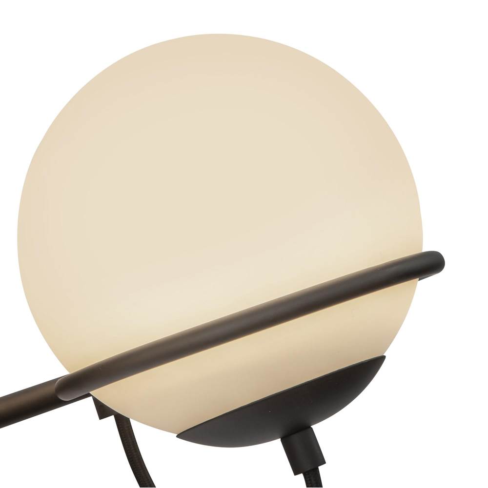 Alora Lighting WV458324MBOP Matte Black,Opal Glass Alba 24-in Matte Black/opal Glass 3 Lights Wall Vanity Image 2