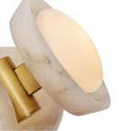 Alora Lighting PD320313VBAR-UNV Vintage Brass,Alabaster Alonso 13-in Vintage Brass/alabaster Led Pendant Image 2