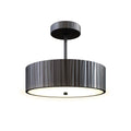 Alora Lighting Kensington 12-in Urban Bronze Led Semi Flush Mount