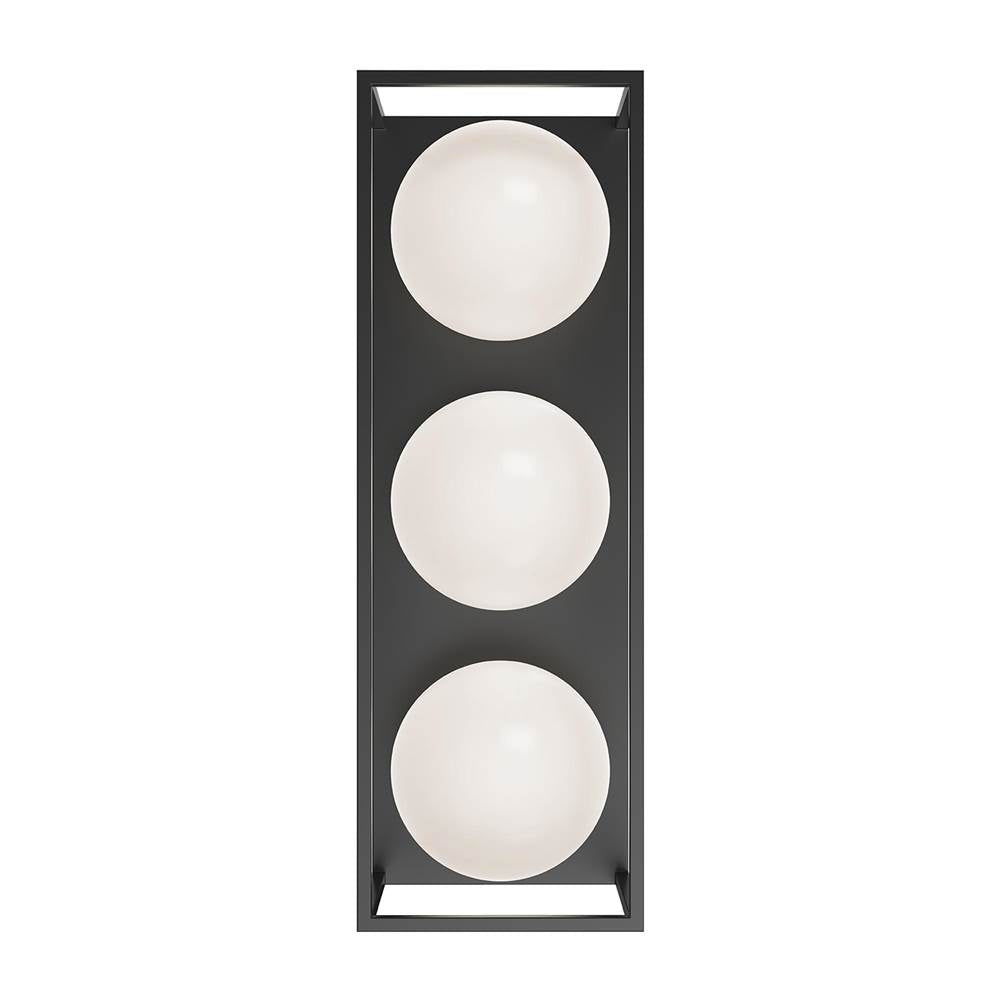Alora Lighting Amelia 19-in Black 3 Lights Exterior Wall Sconce