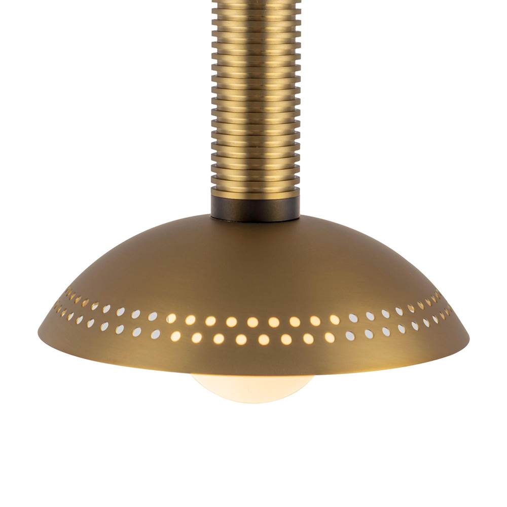 Alora Lighting PD616109BGOP-UNV Brushed Gold,Opal Glass Arden 9-in Brushed Gold/opal Glass Led Pendant Image 3