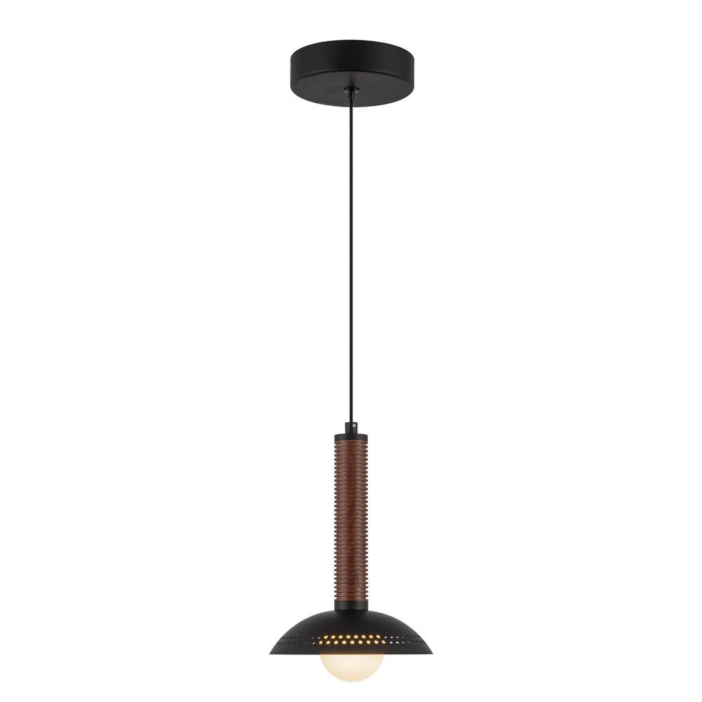 Alora Lighting Arden 9-in Brushed Gold/opal Glass Led Pendant