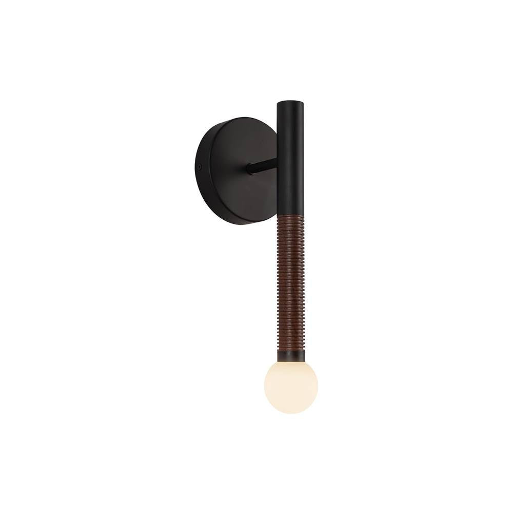 Alora Lighting WV612114MBOP-UNV Matte Black,Opal Glass Arden 14-in Matte Black/opal Glass Led Wall/vanity Light Image 1