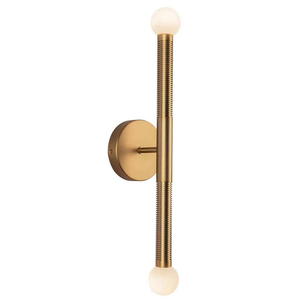 Alora Lighting WV612223BGOP-UNV Brushed Gold,Opal Glass Arden 23-in Brushed Gold/opal Glass Led Wall/vanity Light Image 1