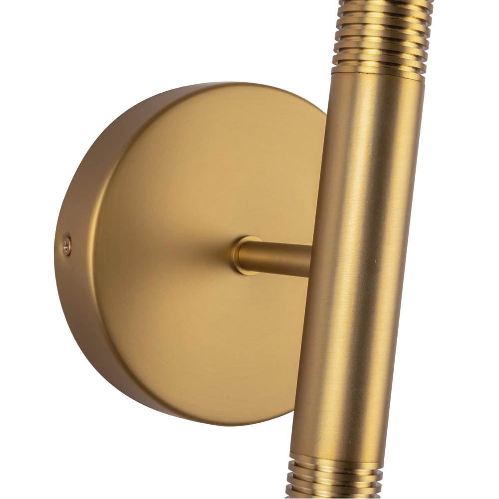 Alora Lighting WV612223BGOP-UNV Brushed Gold,Opal Glass Arden 23-in Brushed Gold/opal Glass Led Wall/vanity Light Image 2