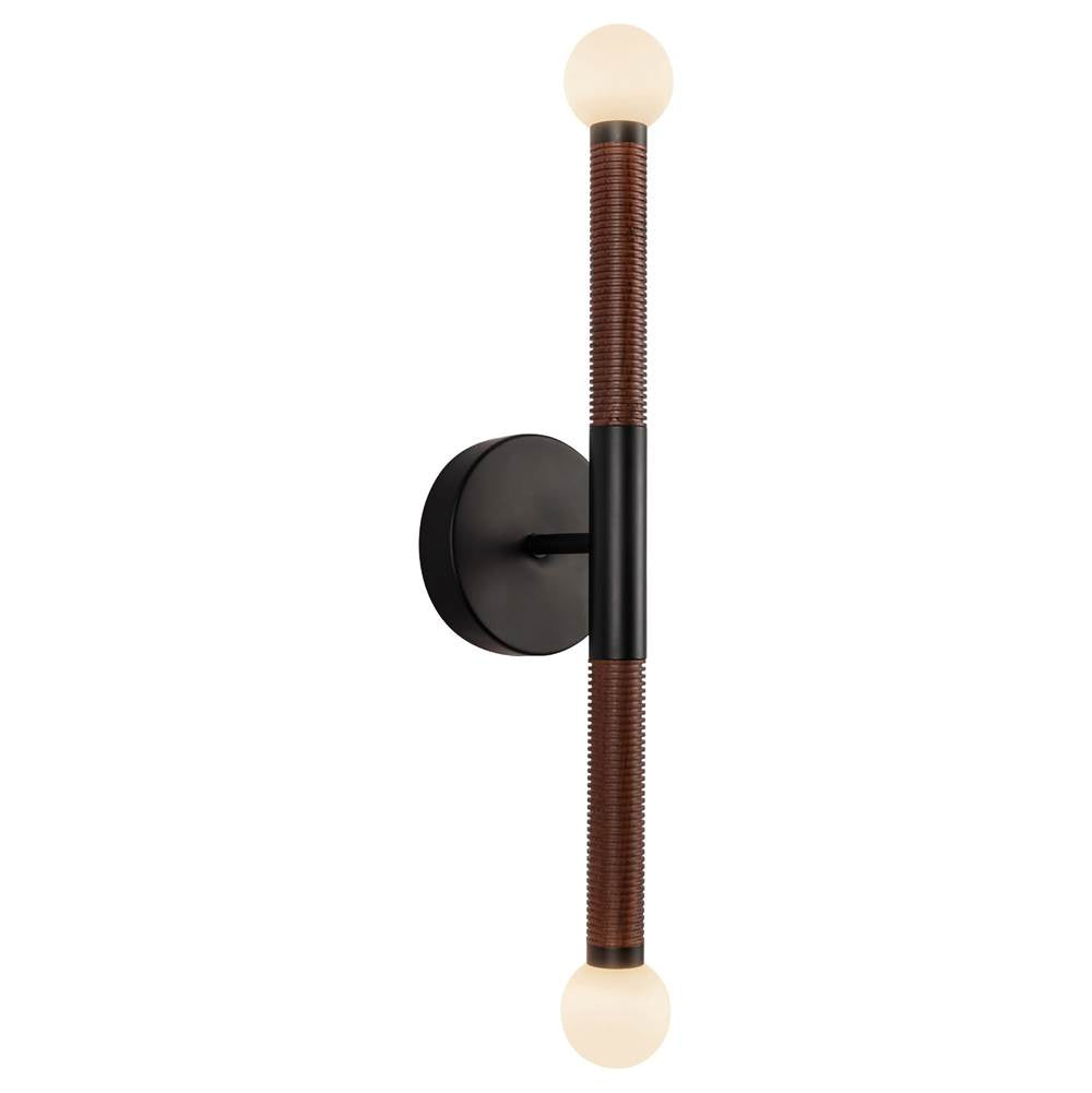 Alora Lighting WV612223MBOP-UNV Matte Black,Opal Glass Arden 23-in Matte Black/opal Glass Led Wall/vanity Light Image 1