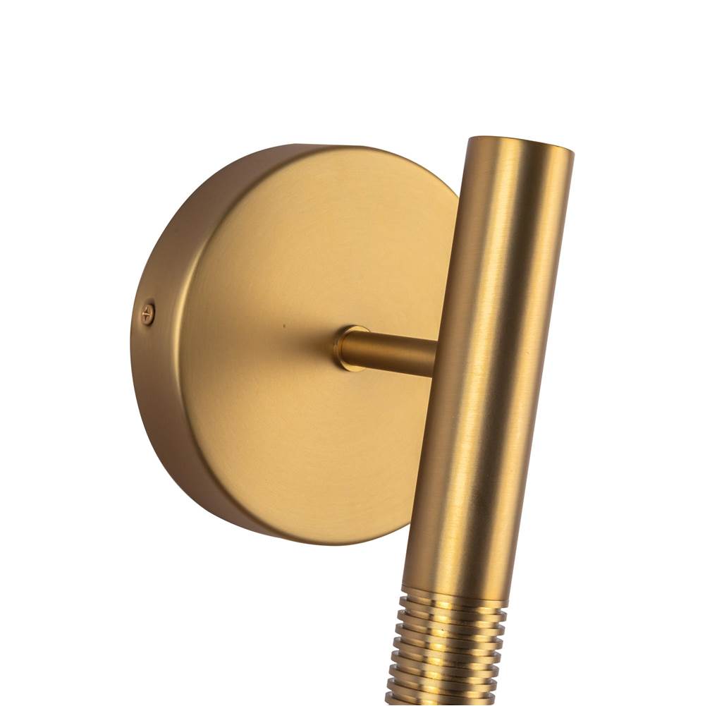 Alora Lighting WV616114BGOP-UNV Brushed Gold,Opal Glass Arden 14-in Brushed Gold/opal Glass Led Wall/vanity Light Image 2