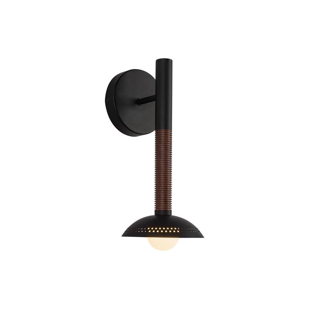 Alora Lighting WV616114MBOP-UNV Matte Black,Opal Glass Arden 14-in Matte Black/opal Glass Led Wall/vanity Light Image 1