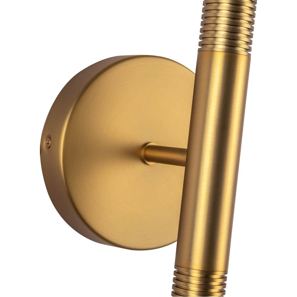 Alora Lighting WV616223BGOP-UNV Brushed Gold,Opal Glass Arden 23-in Brushed Gold/opal Glass Led Wall/vanity Light Image 2