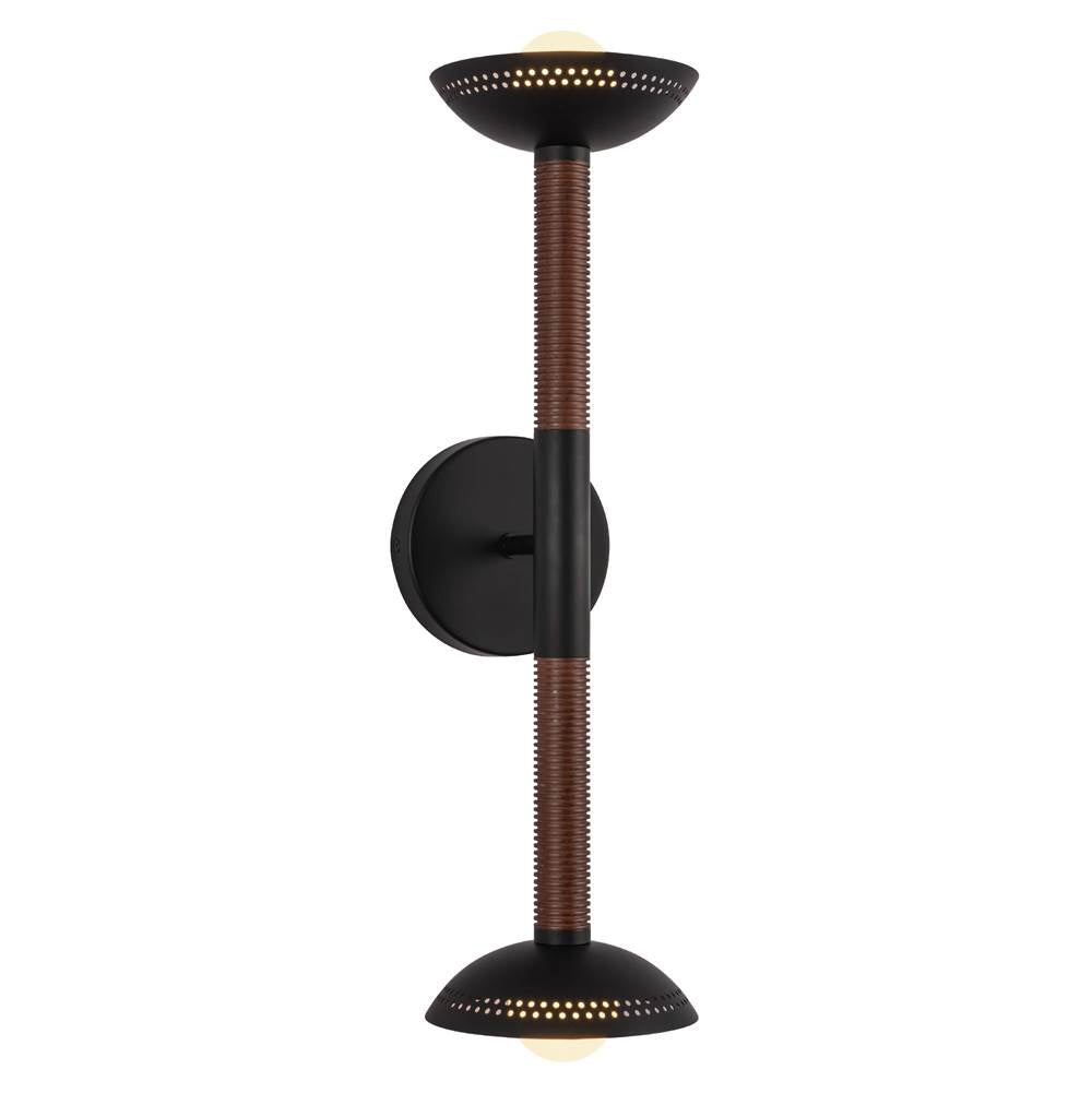 Alora Lighting WV616223MBOP-UNV Matte Black,Opal Glass Arden 23-in Matte Black/opal Glass Led Wall/vanity Light Image 1
