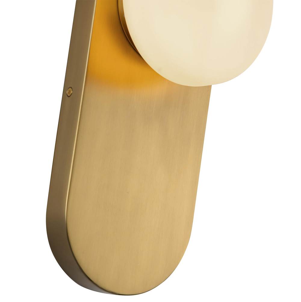 Alora Lighting WV425112BGOP Brushed Gold,Opal Glass Ariel 12-in Brushed Gold/opal Glass Socket Wall/vanity Light Image 2