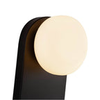 Alora Lighting WV425112MBOP Matte Black,Opal Glass Ariel 12-in Matte Black/opal Glass Socket Wall/vanity Light Image 3