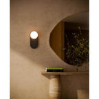 Alora Lighting WV425112MBOP Matte Black,Opal Glass Ariel 12-in Matte Black/opal Glass Socket Wall/vanity Light Image 2