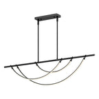 Alora Lighting LP317460UB Urban Bronze Aryas 60-in Urban Bronze Led Linear Pendant Image 1