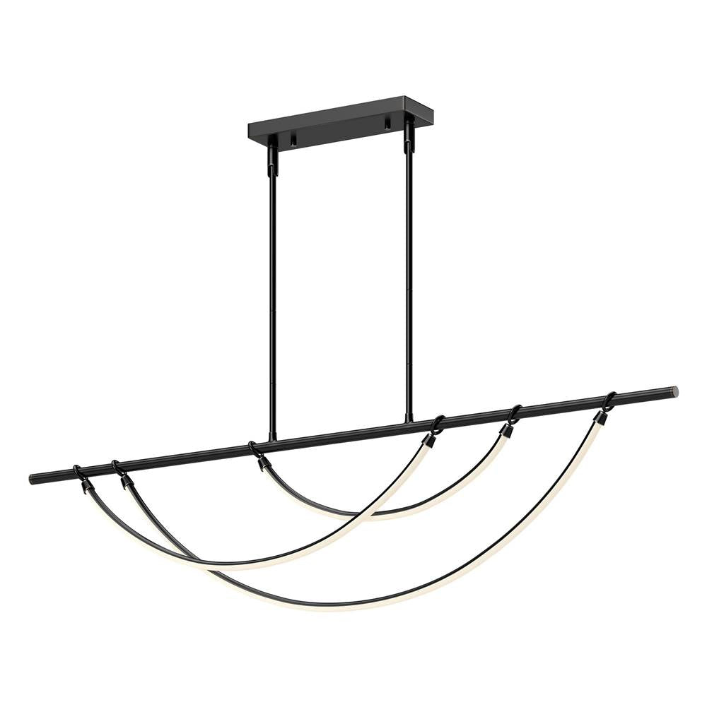 Alora Lighting LP317460UB Urban Bronze Aryas 60-in Urban Bronze Led Linear Pendant Image 1